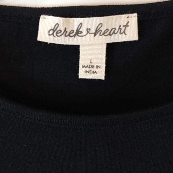 GOOD ENERGY GIRLS BLACK CROP TOP SHORT SLEEVE TEE SIZE JUNIORS LARGE NWOT - Picture 4 of 7